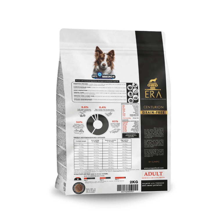 Era Dog Centurion Grain Free de Salmón y Venado 2kl Med/Maxi