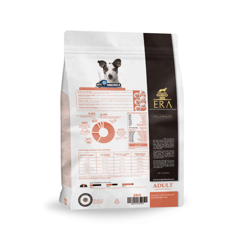Era Dog Millennium Salmón y Arenque con arroz integral