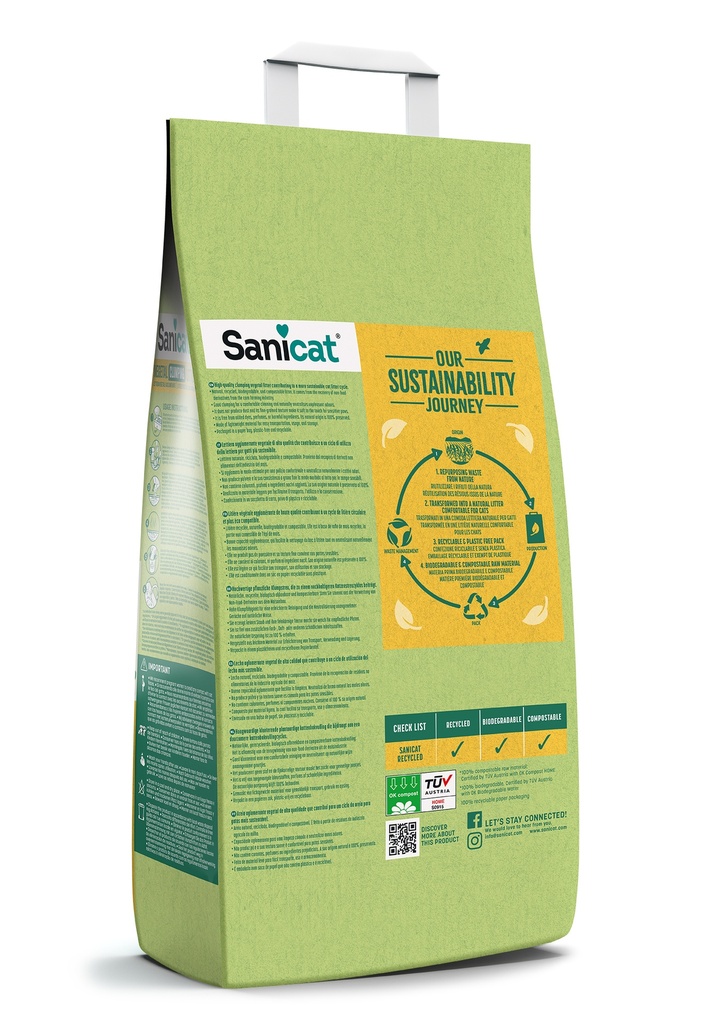 Sanicat Arena aglomerante de origen vegetal reciclada 10L