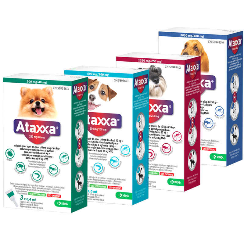 Ataxxa Pipetas antiparasitarias para perro 3 uds.