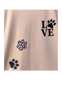 Rikku Guay Camiseta con Diseño Love y Huella