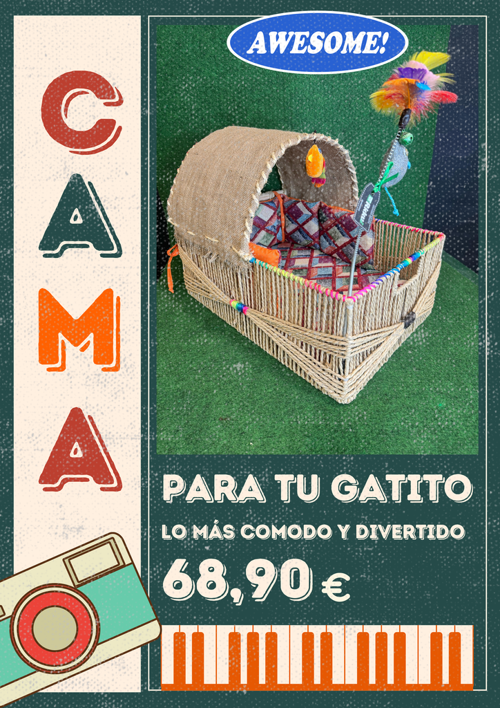 Rikku Toy Cat cama interactiva