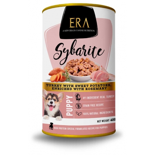 Era Sybarite Húmedo de Pavo con Batata para Cachorro 400g