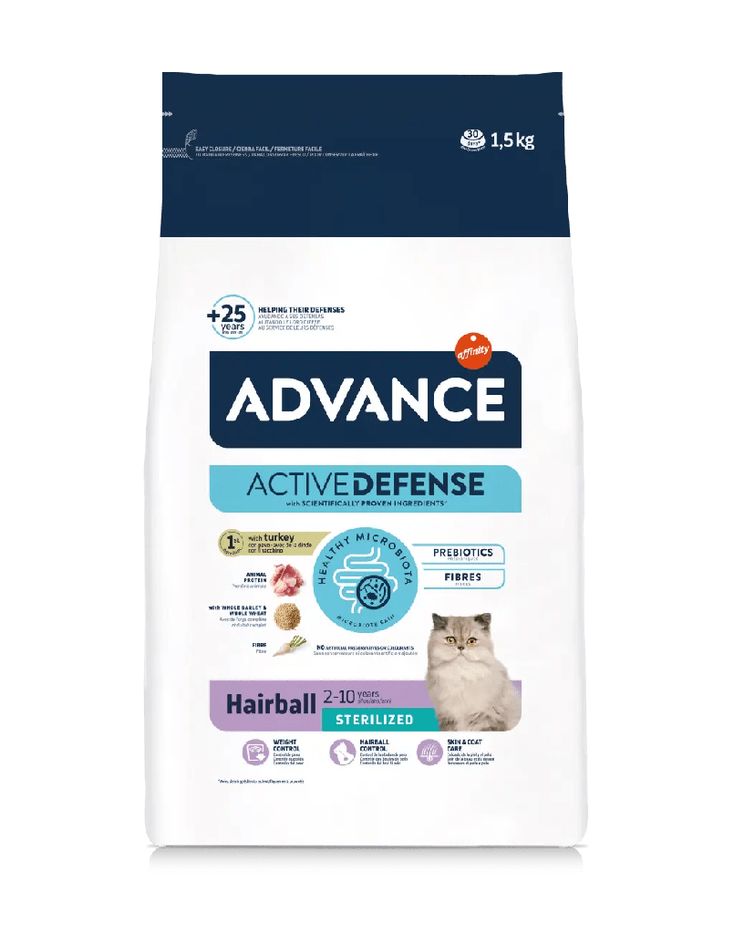 Advance cat sterilized hairball 