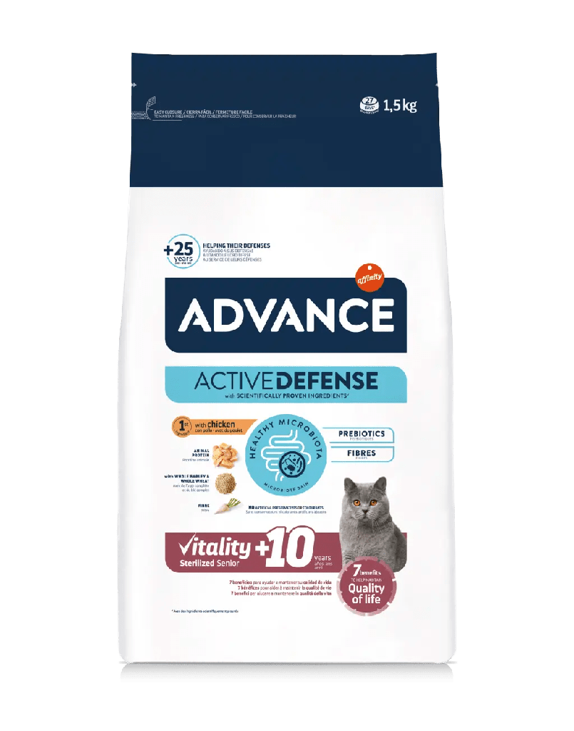 Advance Cat Vitality senior esterilizado 1.5k