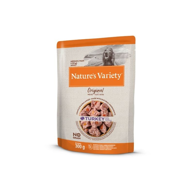 Nature´s Variety Dog Mediun Humedos de Pavo 300g