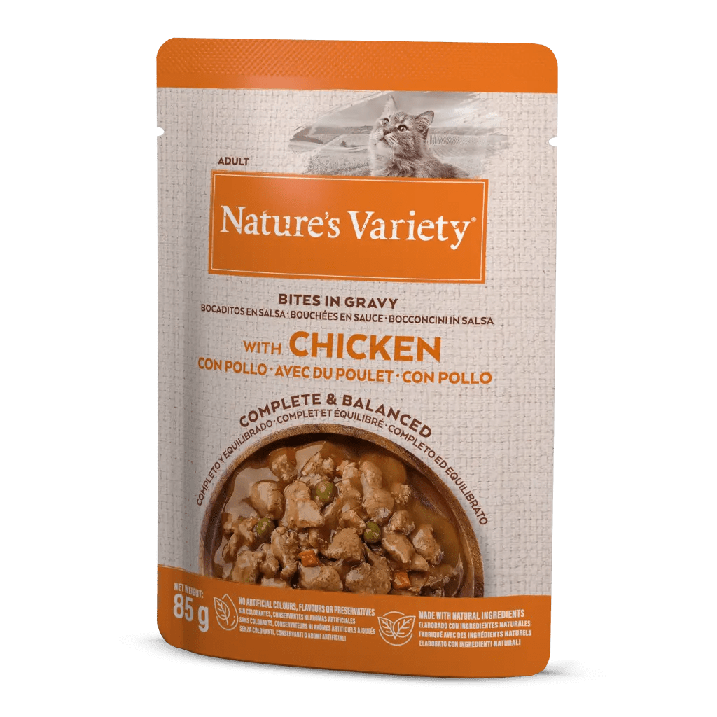 Nature´s Variety Cat Bocaditos en salsa con Pollo 85g