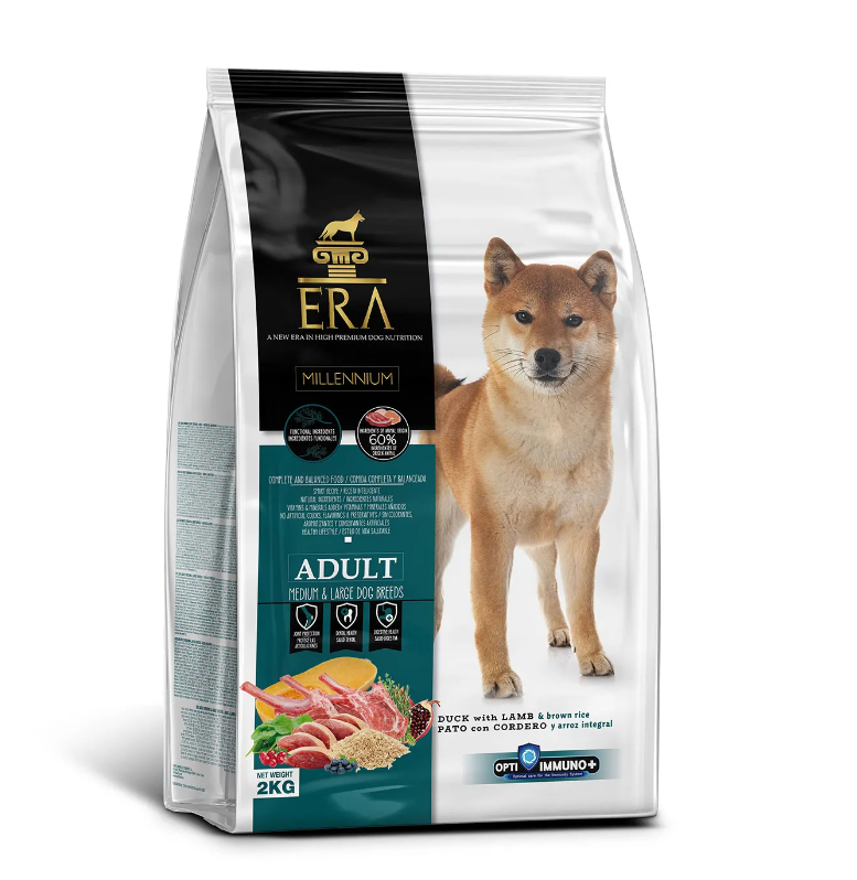 Era Dog Millennium Pato y Cordero con arroz integral