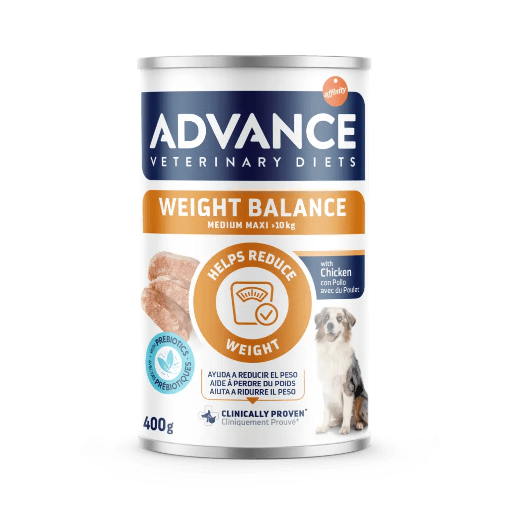 Advance Dog Medium dieta humeda Weight balance lata 400g