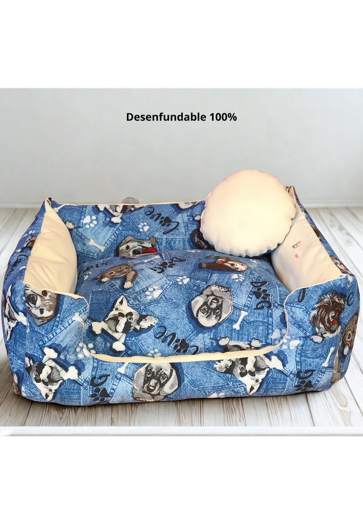 Rikku Guay, CAMITA DESENFUNDABLE DOG LOVE + Cojín Redondo