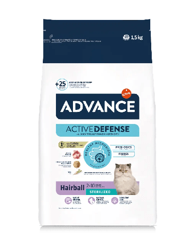 Advance cat sterilized hairball 