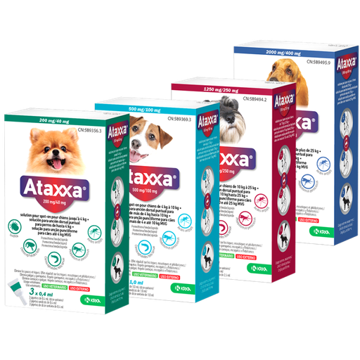 Ataxxa Pipetas antiparasitarias para perro 3 uds.