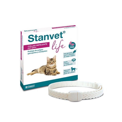 [10560] Stanvet Life Collar Repelente de insectos para gatos