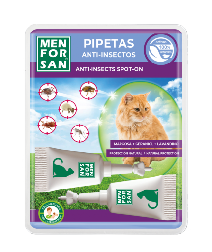 [10728] Men For San Pipetas para Gatos Anti-Insectos 2 uds