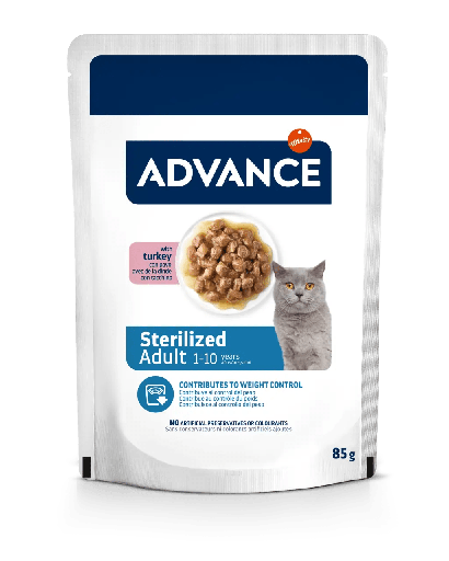 Advance Cat esterilizado adulto Pavo comida Húmeda