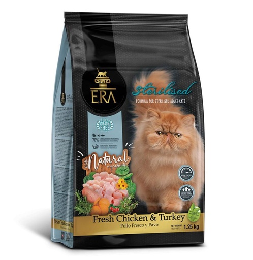 ERA Cat, Adulto esterilizado pienso de pollo y pavo sin granos