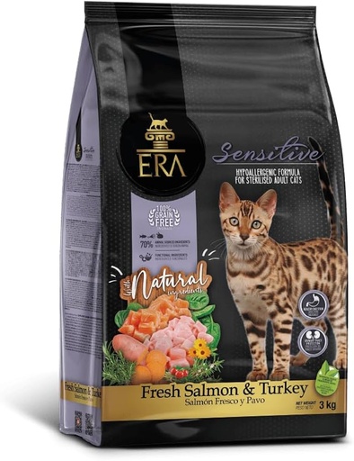 ERA Cat, Pienso sensible digestión de Salmón y pavo sin granos