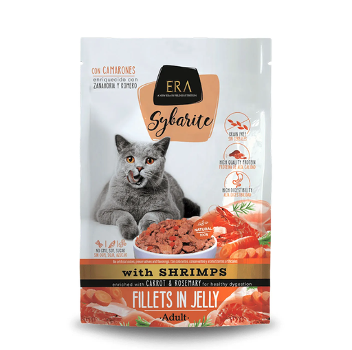 ERA Cat Sybarite Camarones con Zanahoria y Romero 85g
