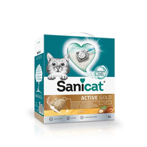 Sanicat Arena Bentonita aglomerante Active Gold 6L
