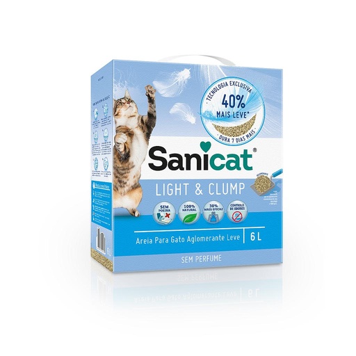 Sanicat Arena Bentonita Fina Light Aglomerante 6L
