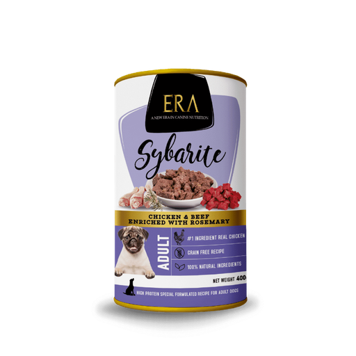 Era Sybarite Húmedo de Pollo y Carne para Perro 400g