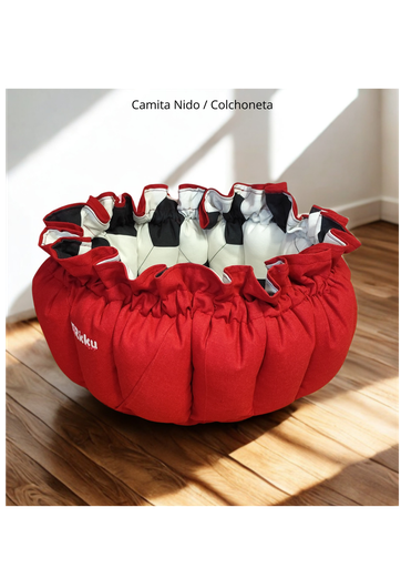 Rikku Guay CAMITA NIDO FUTBOL + Cojín de Hueso